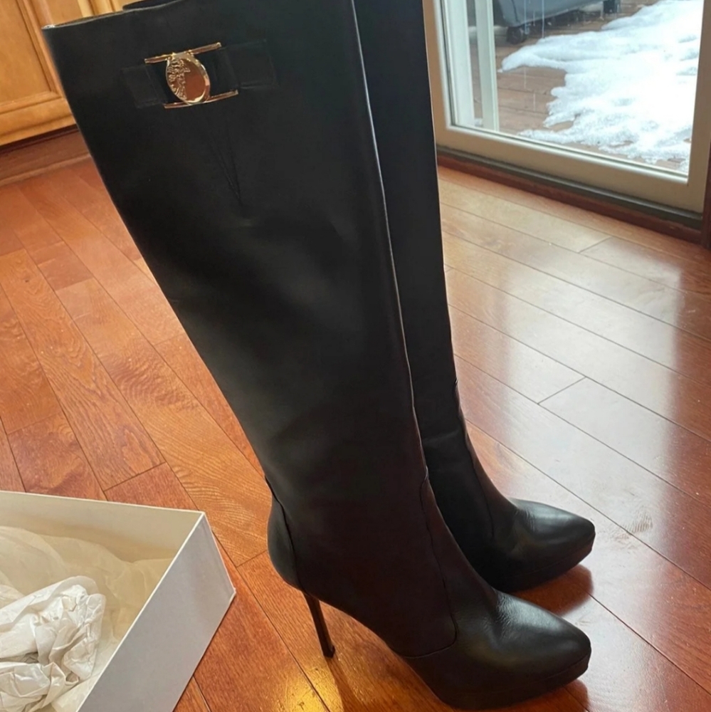 Versace Collection Women's Stiletto Boots - Picture 3 of 13